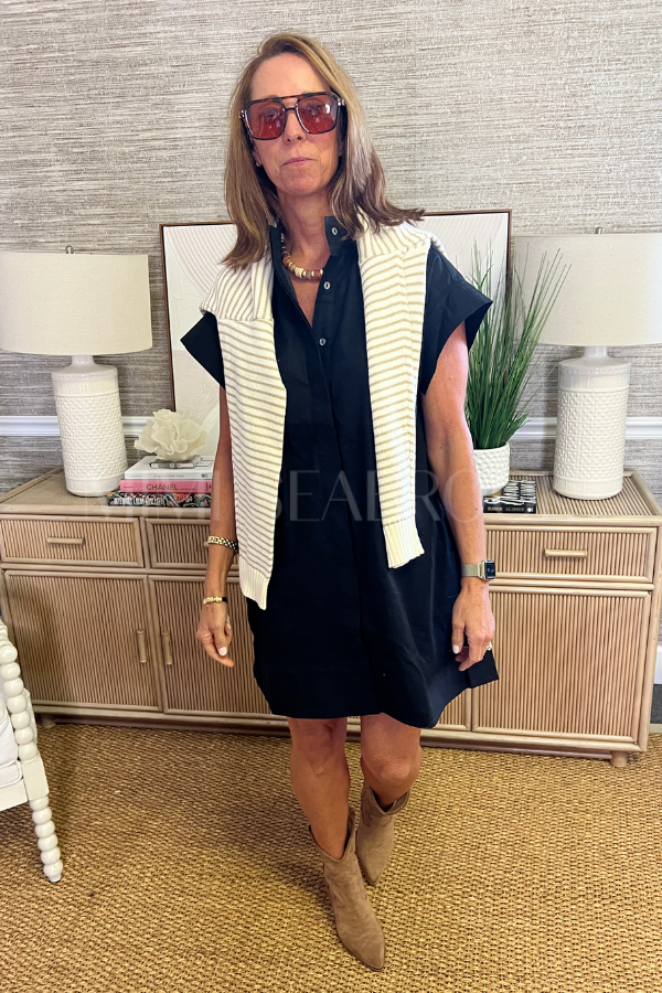 Eaton dress, black