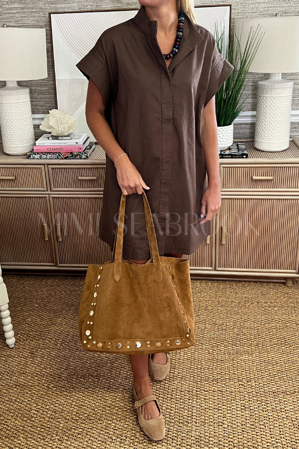 Eaton dress, brown