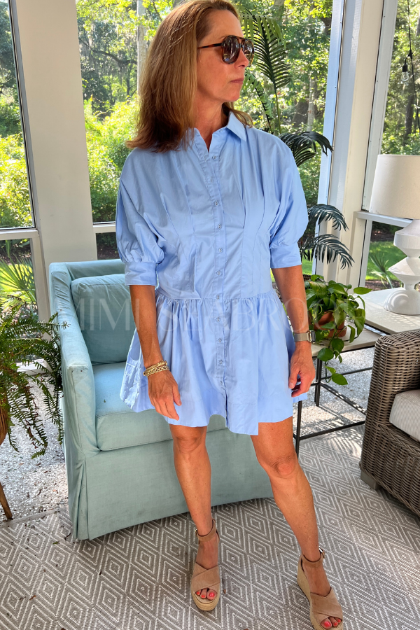 Elbridge dress, blue
