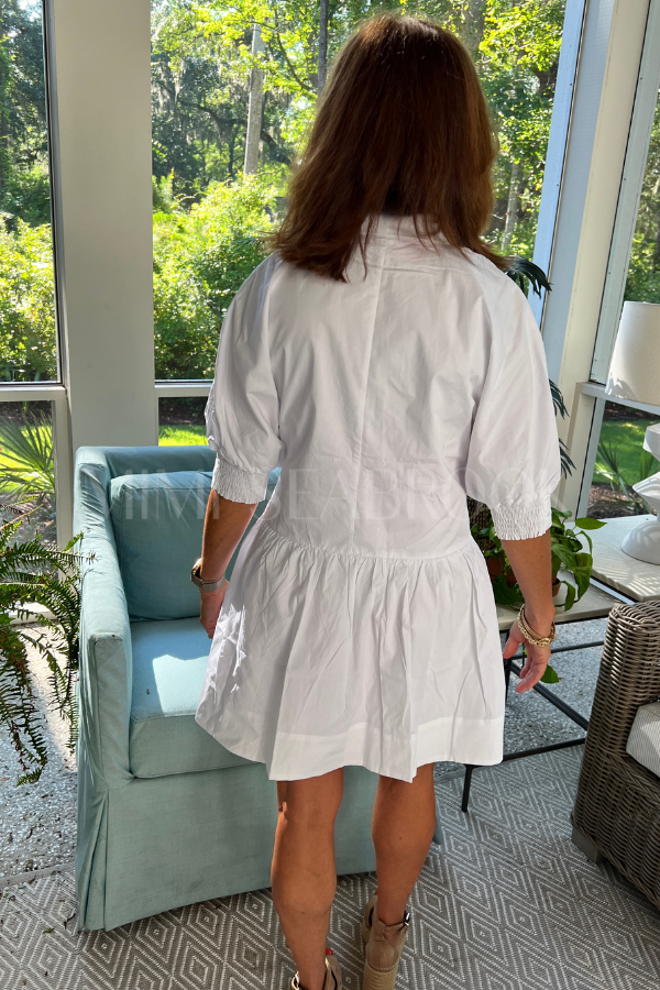 Elbridge dress, white