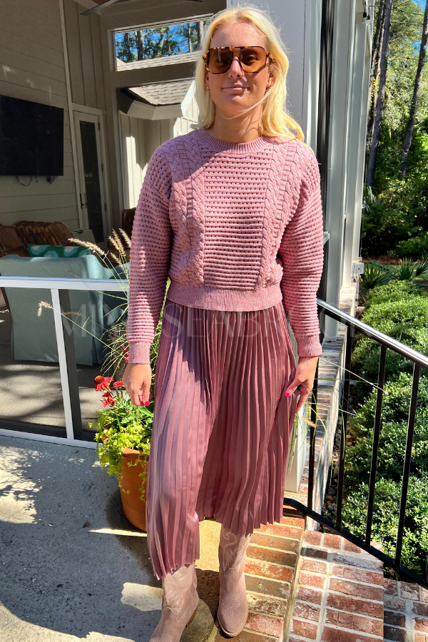 Elian dress, ash rose