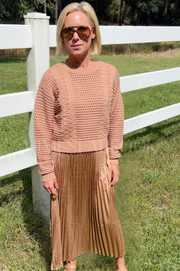 Elian dress, tan