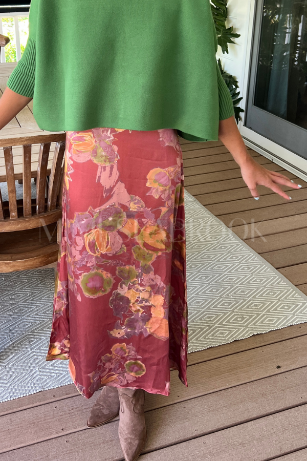 Ellis Maxi Skirt, Sylvaine Print by Cleobella