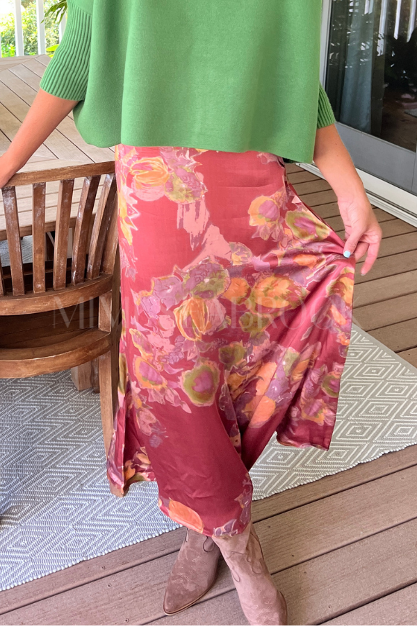 Ellis Maxi Skirt, Sylvaine Print by Cleobella