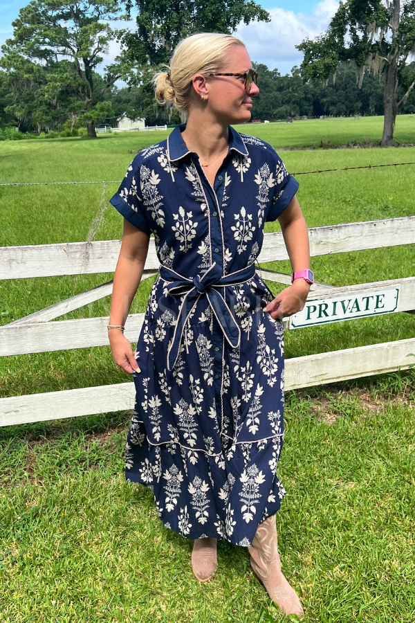 Elsa dress, navy