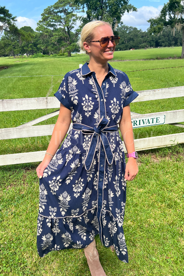 Elsa dress, navy