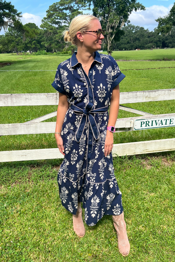 Elsa dress, navy