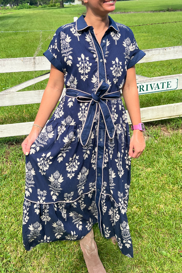 Elsa dress, navy