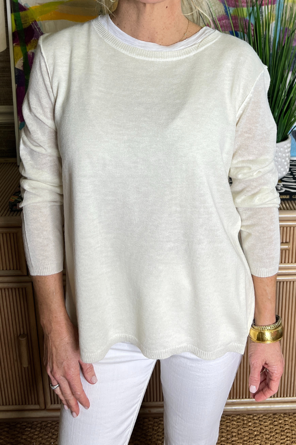 Elynor sweater, cream