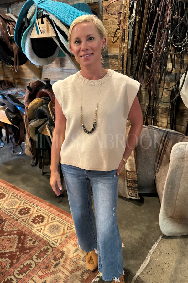 Ember top, ecru