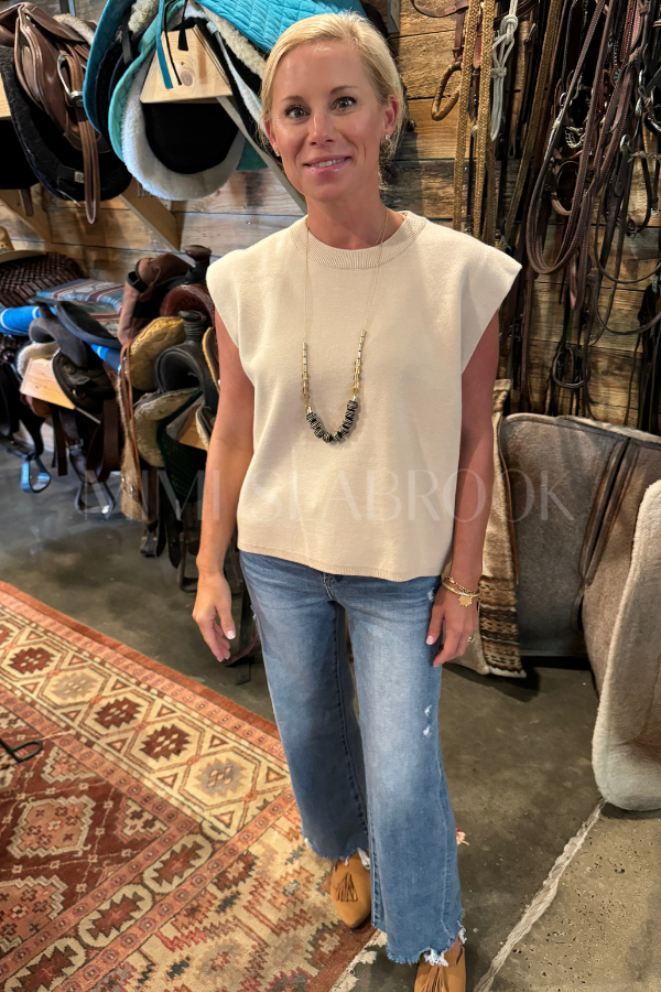 Ember top, ecru