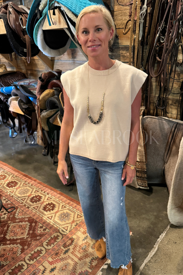 Ember top, ecru