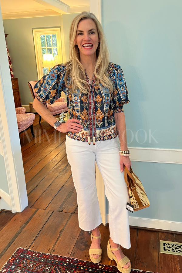 Embroidered Tapestry Blouse by Farm Rio