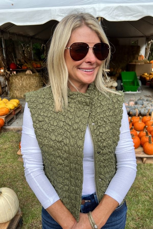 Emery vest, olive