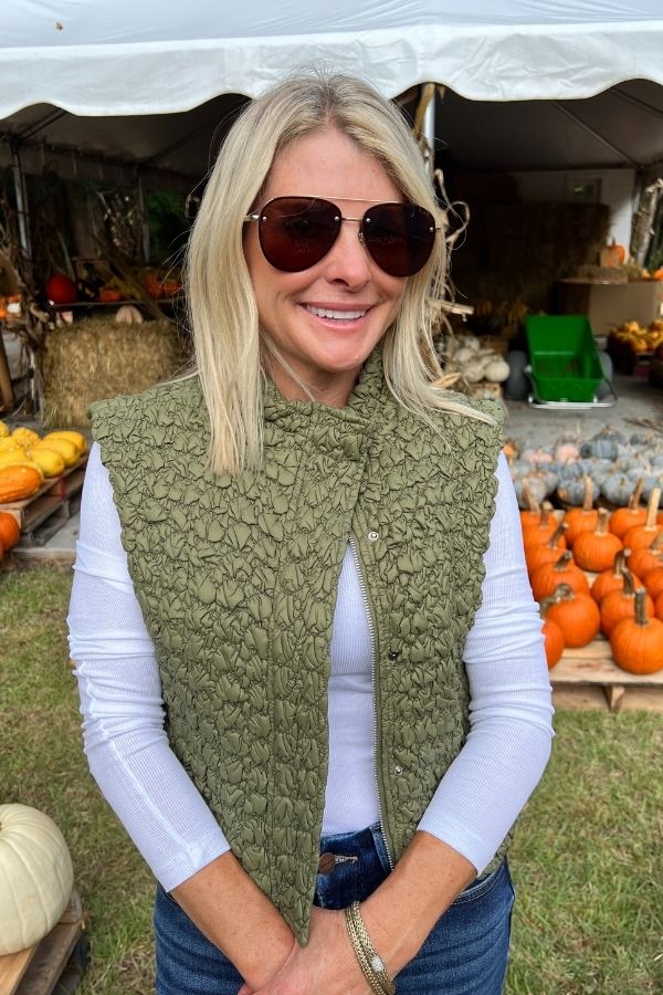 Emery vest, olive