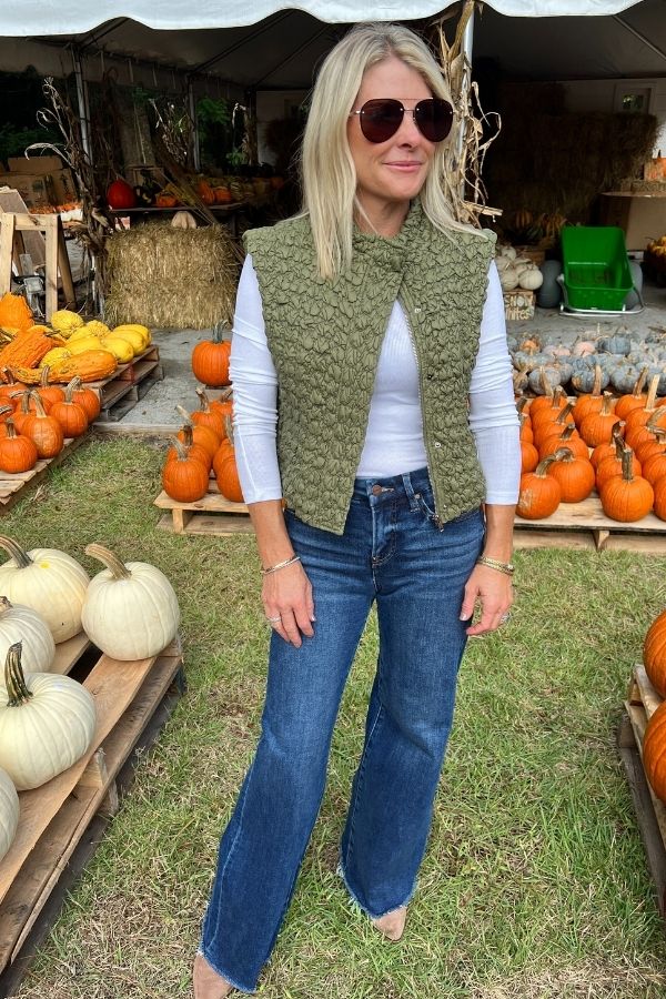 Emery vest, olive