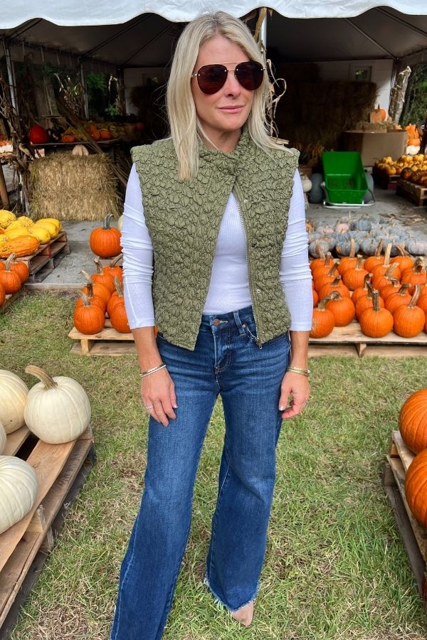 Emery vest, olive