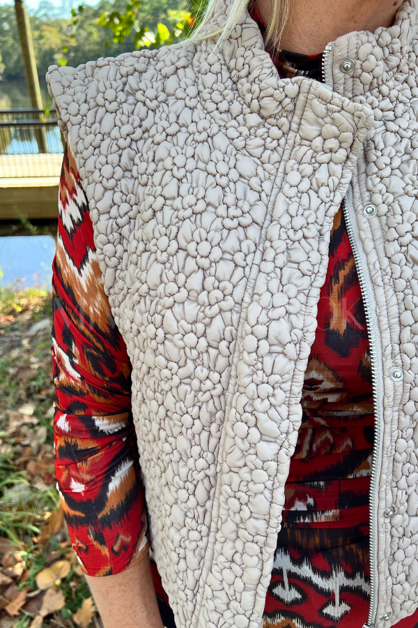 Emery vest, taupe