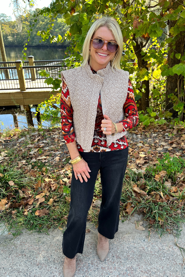 Emery vest, taupe