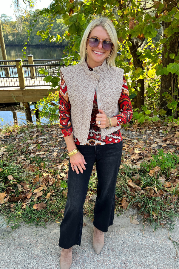 Emery vest, taupe