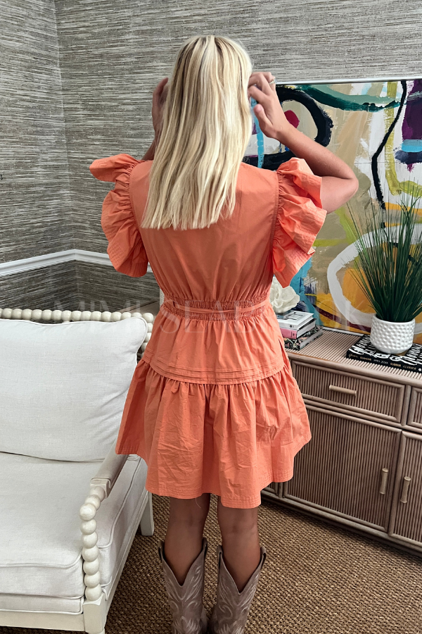 Enders dress, orange