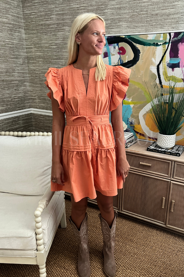 Enders dress, orange