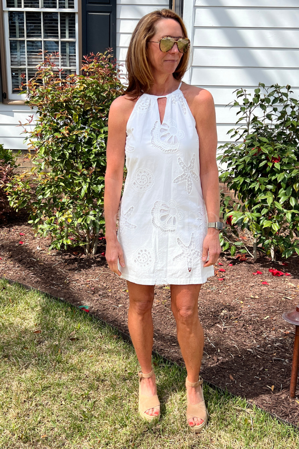 Estella dress, white