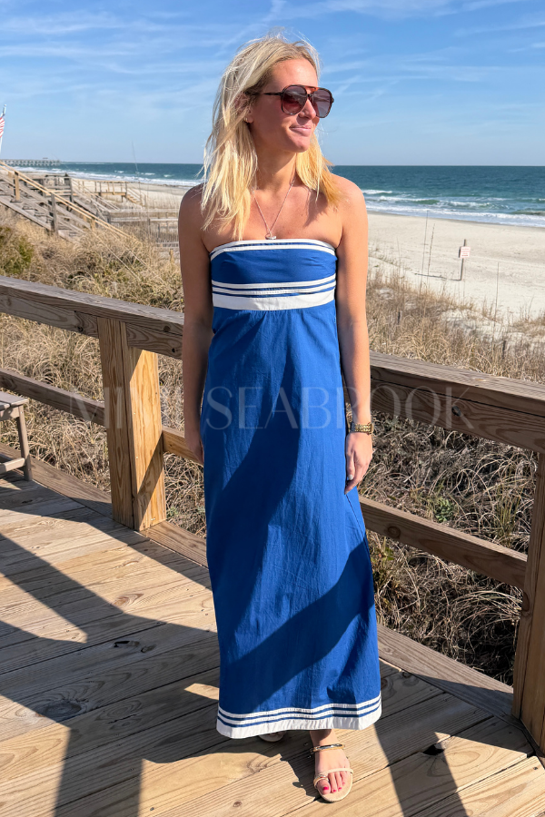 Etta Embroidered Poplin Dress by Lusana