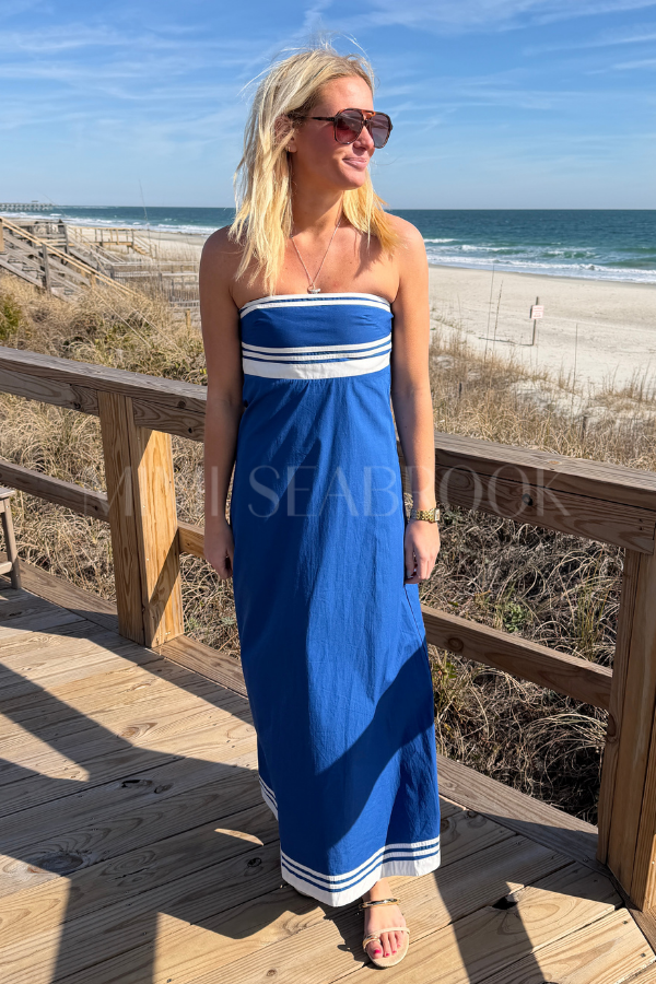 Etta Embroidered Poplin Dress by Lusana