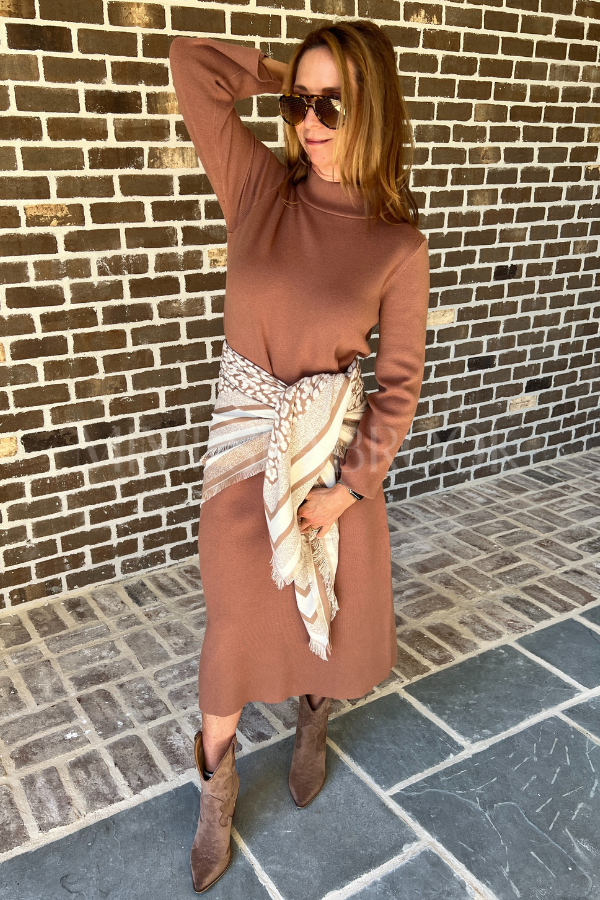 Everlee dress, mocha