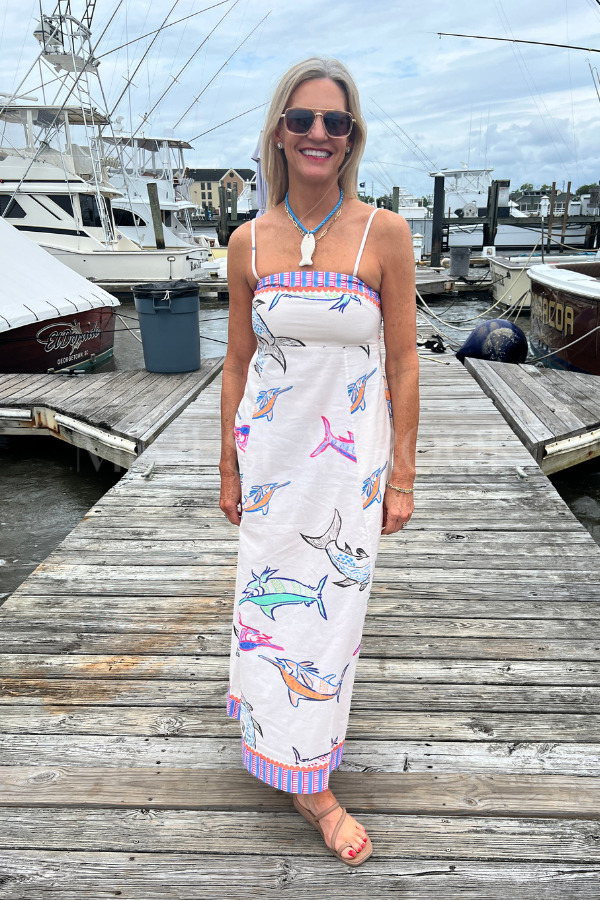 Exumas Dress by King + Pitt, chroma reef print