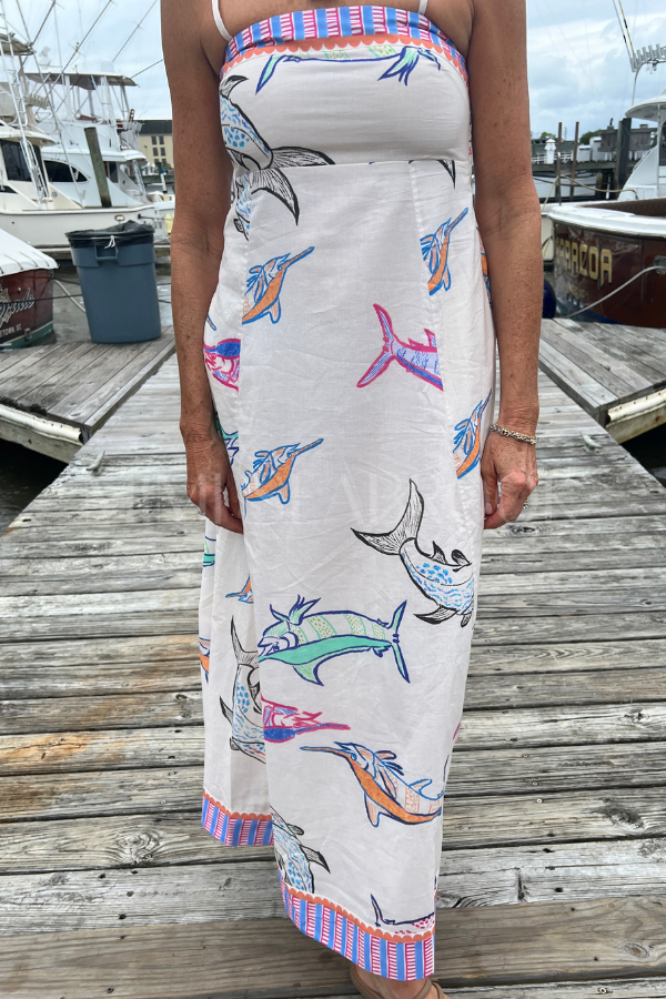Exumas Dress by King + Pitt, chroma reef print