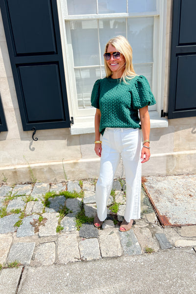 Callan top, green