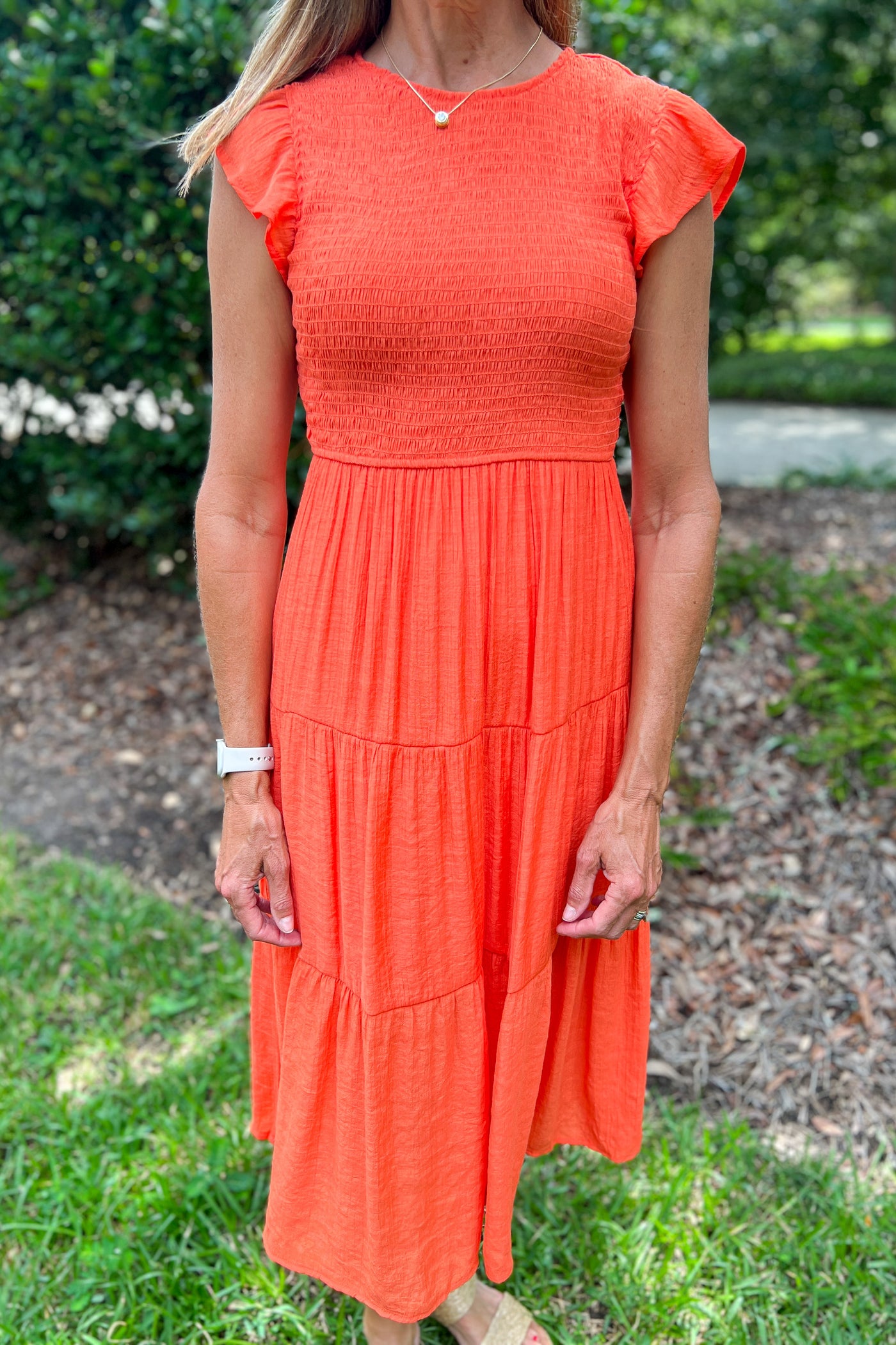 Nadine dress, orange