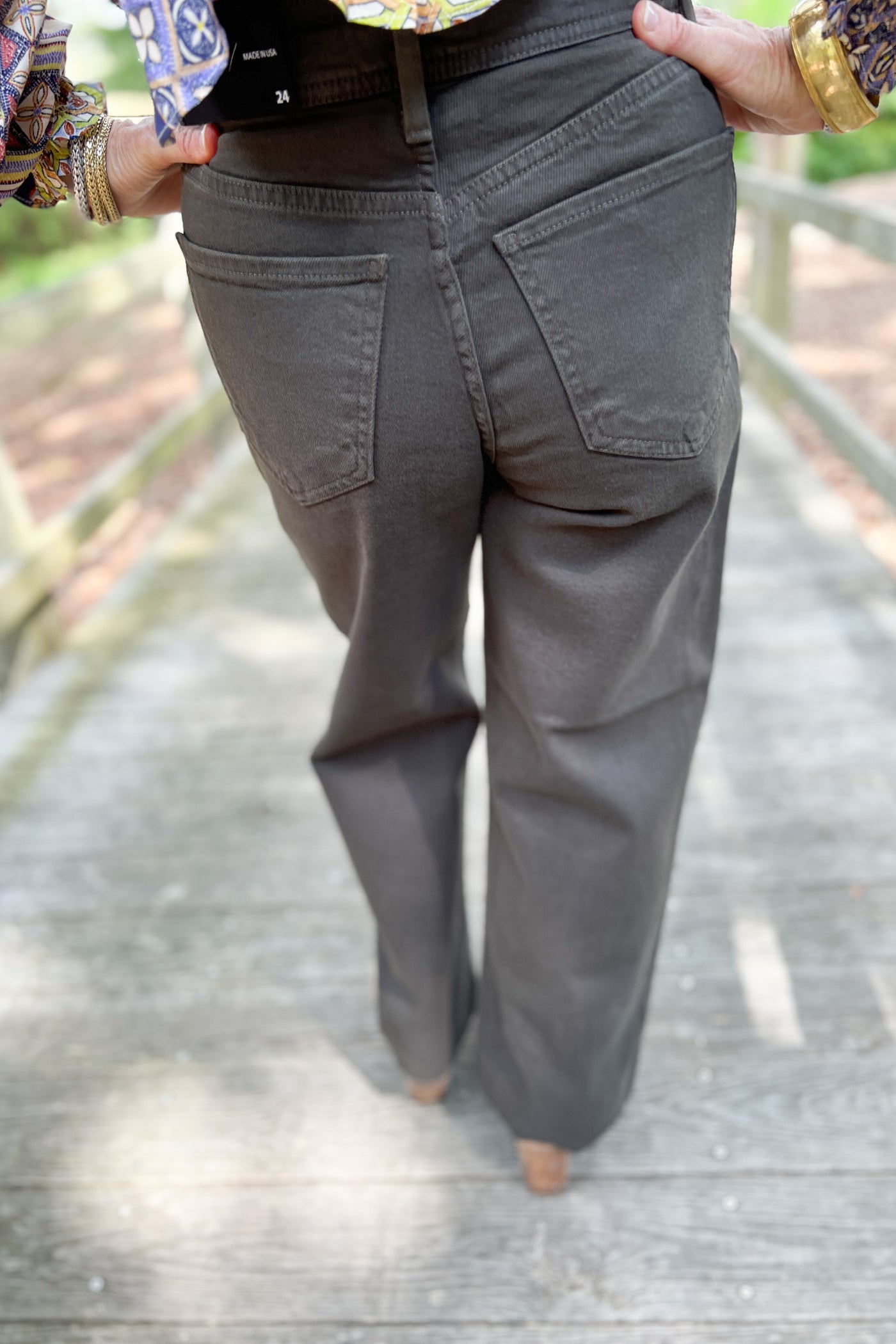 Laurel jeans, forest green