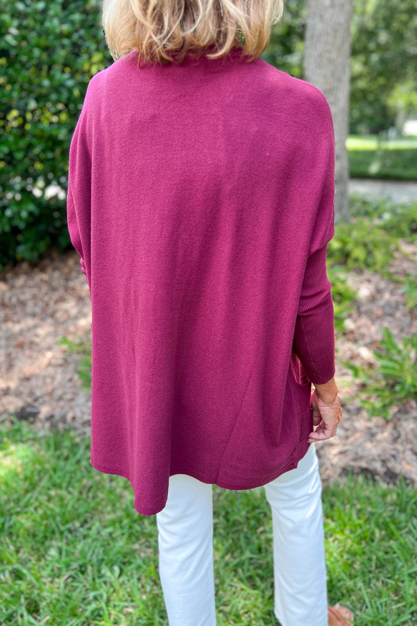Haley sweater, mulberry