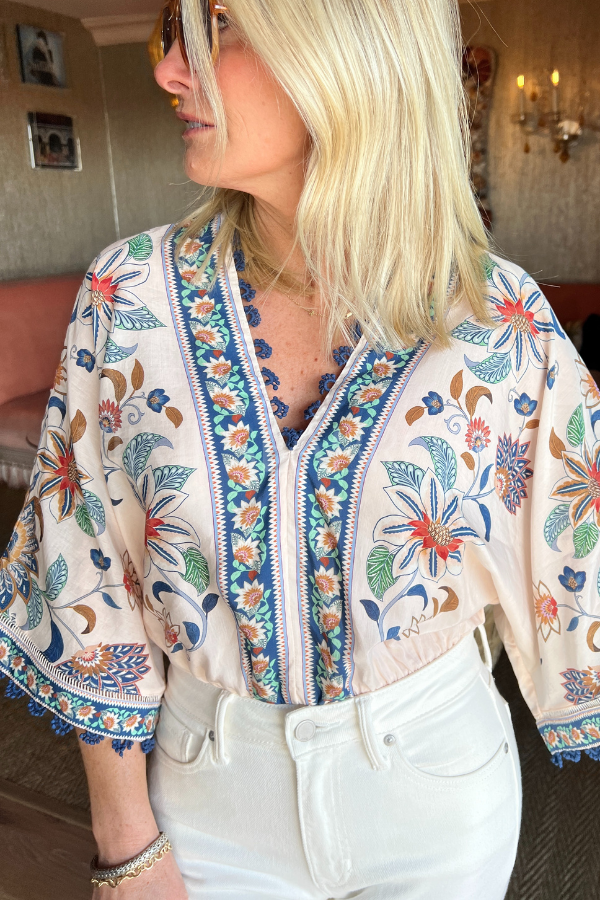Floral Delhi Tapestry Bodysuit by Farm Rio