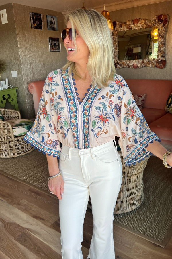 Floral Delhi Tapestry Bodysuit by Farm Rio