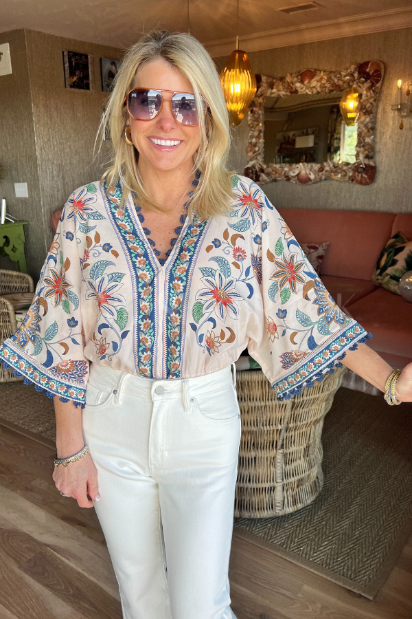 Floral Delhi Tapestry Bodysuit by Farm Rio