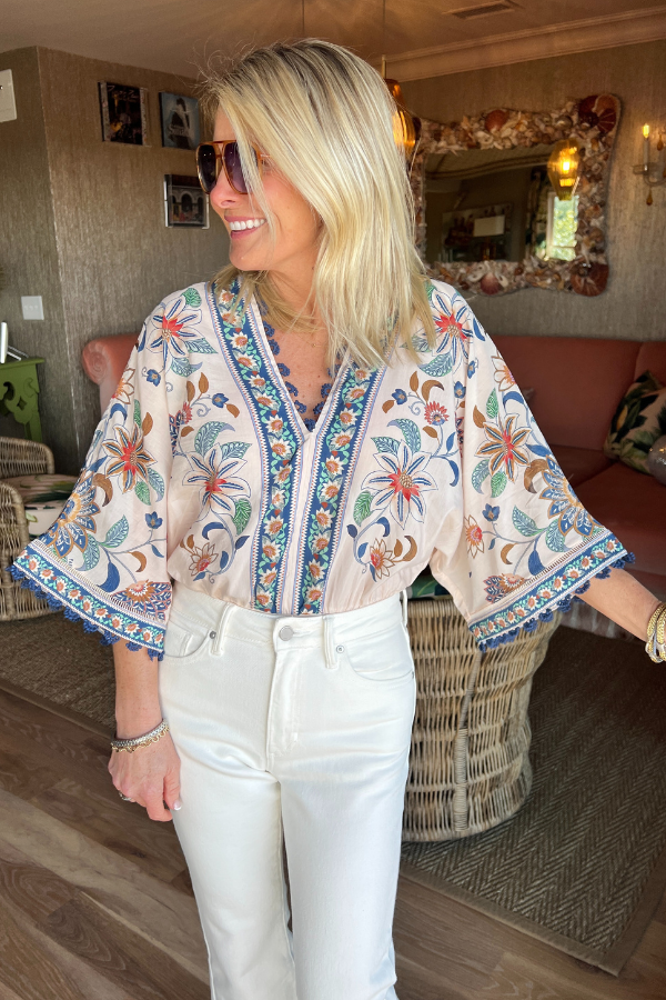 Floral Delhi Tapestry Bodysuit by Farm Rio