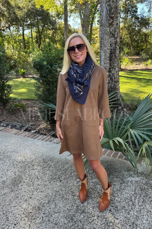 Fallon bandana scarf, navy