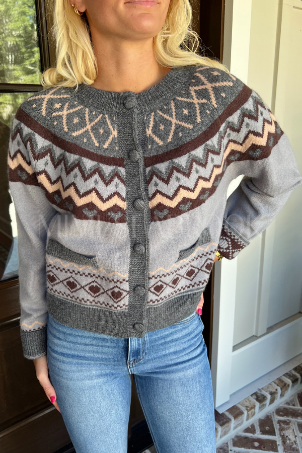 Feldman sweater, grey brown