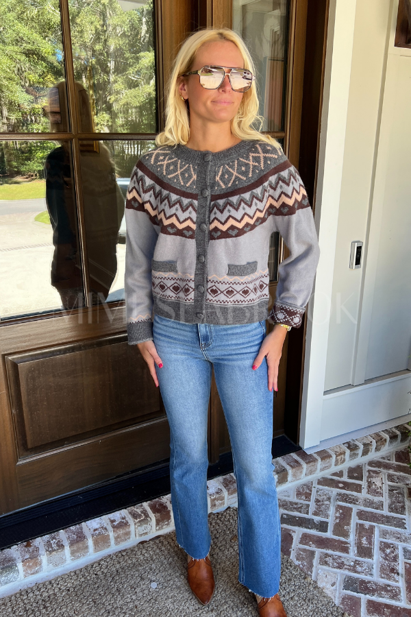 Feldman sweater, grey brown