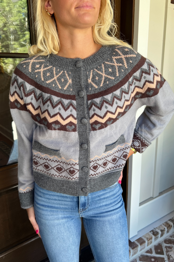 Feldman sweater, grey brown