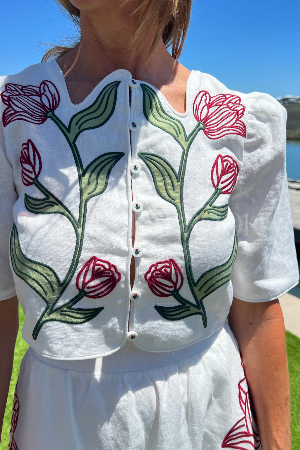 Flower Crop Top by Farm Rio