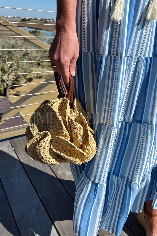 Flower Raffia Bag by Farm Rio