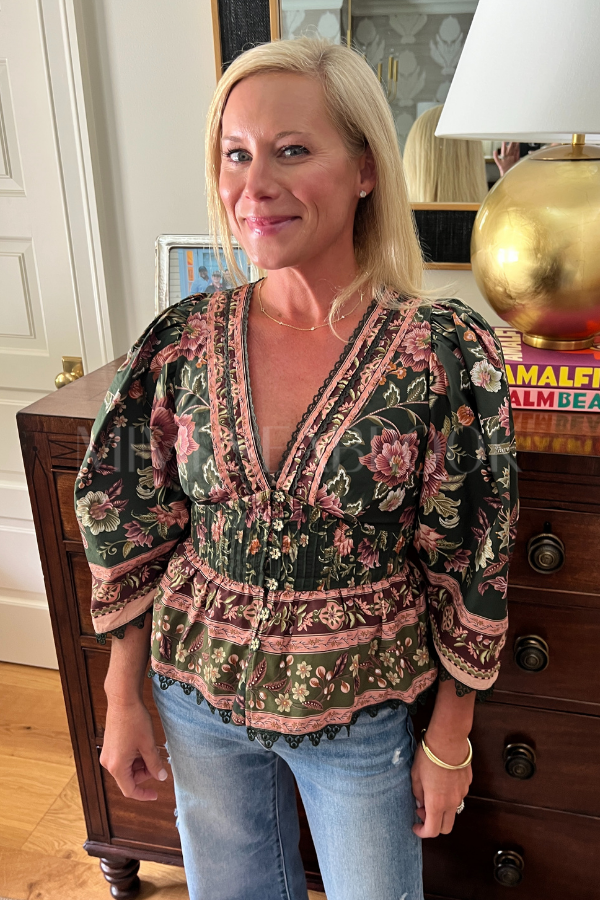 Flowering Garden Tree Blouse by Farm Rio