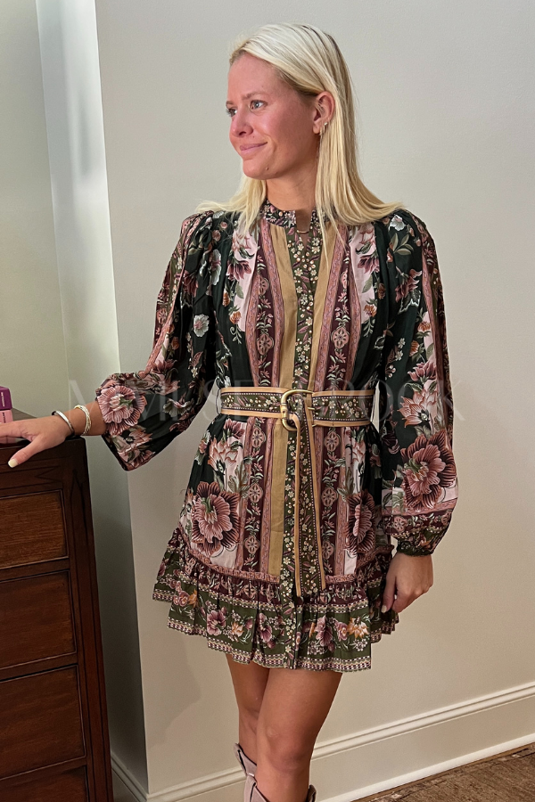 Flowering Garden Tree Mini Dress by Farm Rio