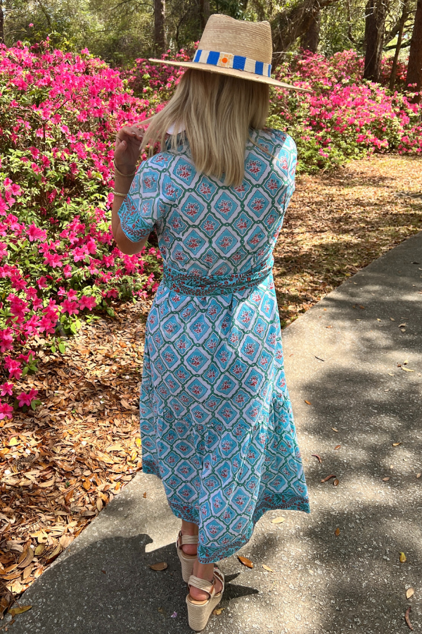 Folly Maxi Dress, Aqua Splash by Victoria Dunn