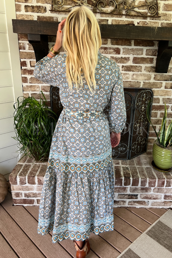Folly Maxi Dress, Dusk Petals by Victoria Dunn